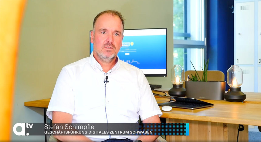 Stefan Schimpfle, Geschäftsführung Digitales Zentrum Schwaben (DZ.S) im Interview mit a.tv