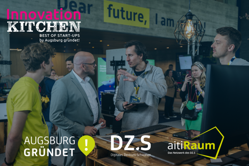 Dr. Fabian Mehring (Bayerischer Staatsminister für Digitales) zu Besuch in der Innovation Kitchen | Bild: DZ.S